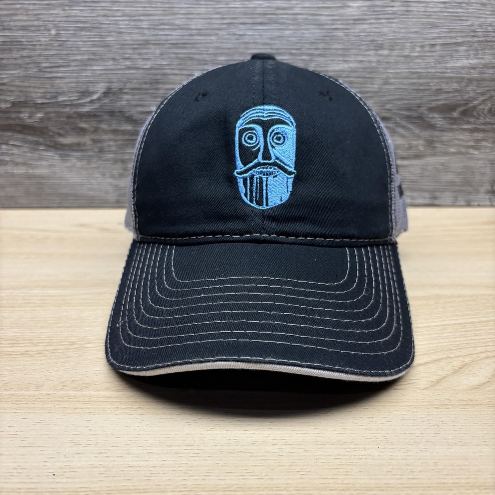 Ulee's Light Cider Hat Cap Snap Back Black Gray Mesh Trucker Embroidered Mens